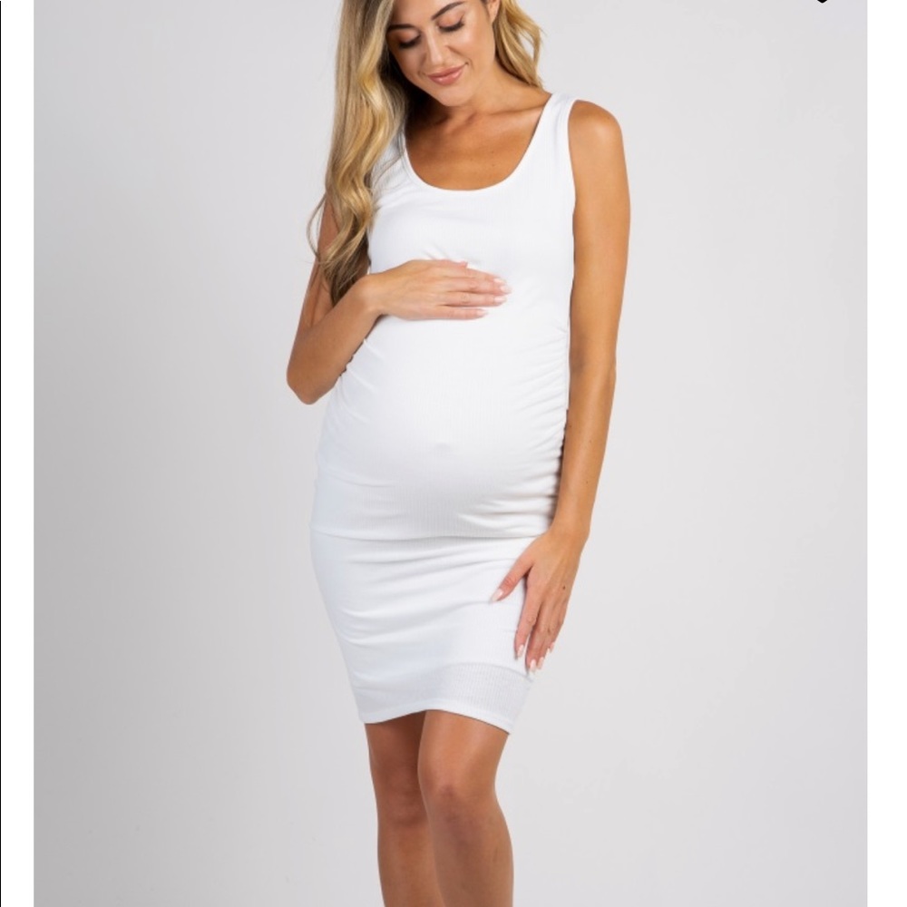 Pinkblush ribbed maternity dress